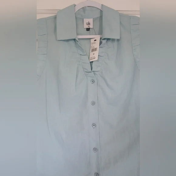 Cabi Light Blue Sleeveless Blouse - Picture 3 of 4